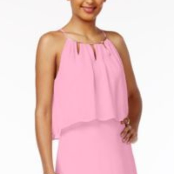 โญ๏ธFINAL SALE ITEMโญ๏ธThalia Sodi Hi-Lo Chiffon Dress - Picture 3 of 4